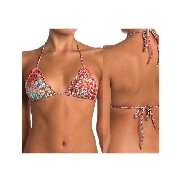 Luli Fama Untamable Crystal Wavy Bikini Top. - Picture 1 of 8